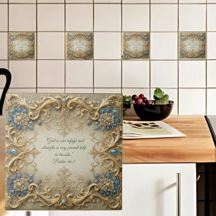 Victorian Customizable Bible Verses Tile