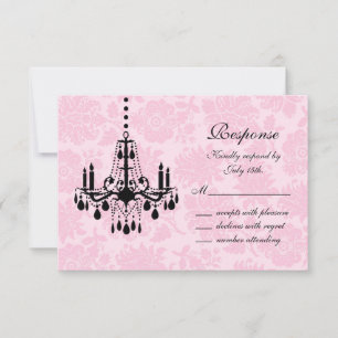 Victorian Damask  RSVP Card