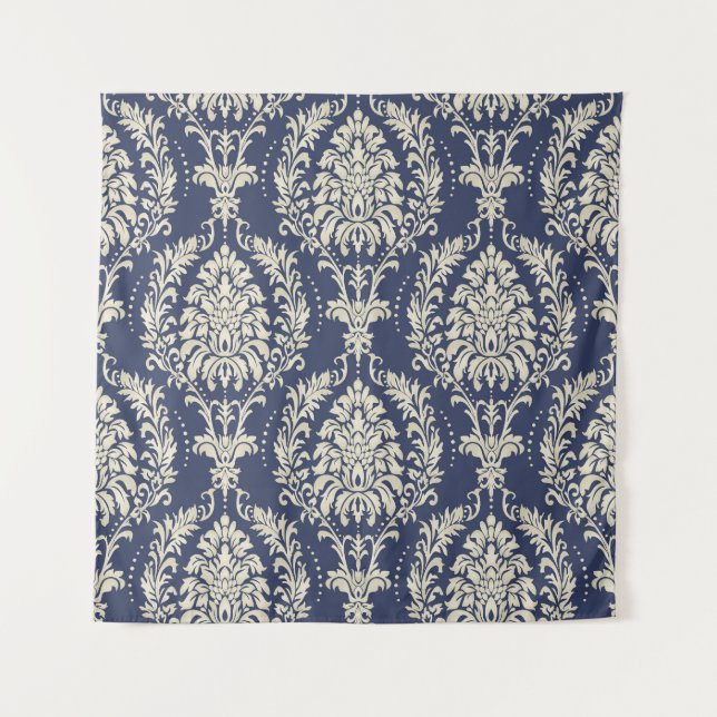 Victorian Damask Wallpaper Vintage Pattern Tapestry (Front)