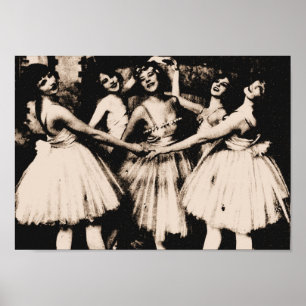 Victorian Dancers Poster