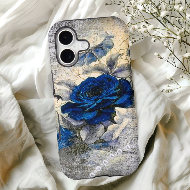 Victorian Dark Blue Rose Ephemera  (Creator Uploaded)