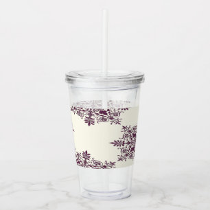 Victorian decorative pattern acrylic tumbler