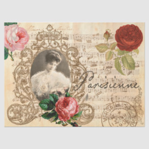 Victorian decoupage tissue paper