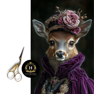 Victorian Deer Portrait Decoupage Tissue Paper