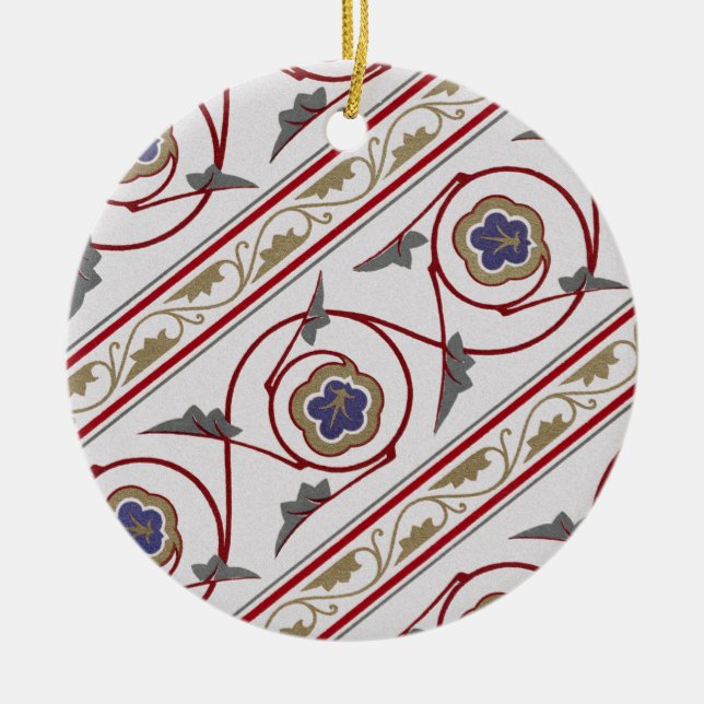 Victorian Design #7 at VictoriaShaylee Ceramic Tree Decoration (Front)