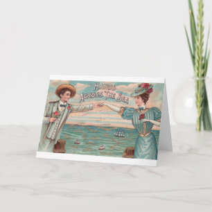 Victorian Distance Romance Valentine's Day Card