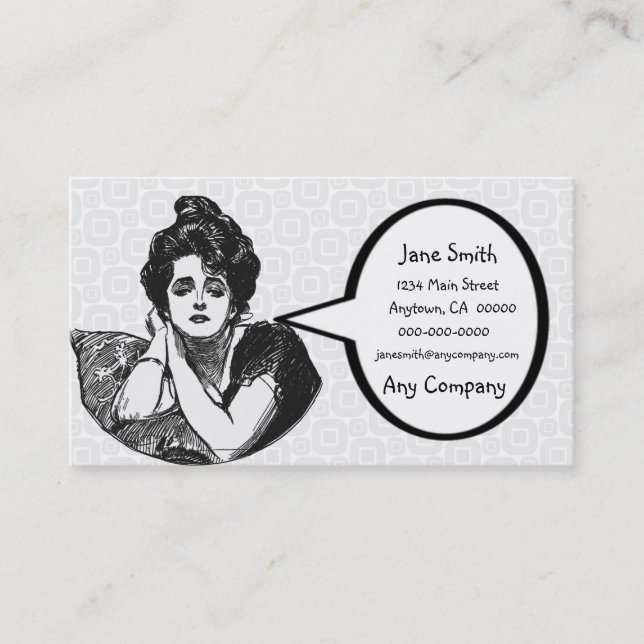 Victorian Diva Business Card (Front)