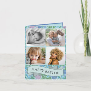 Victorian Dragonflies Garden Muted Photo Easter Holiday Card