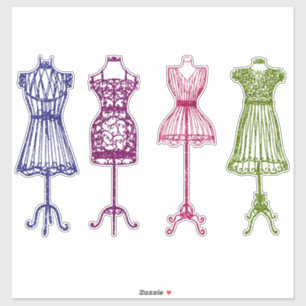 Victorian dress forms vintage sewing