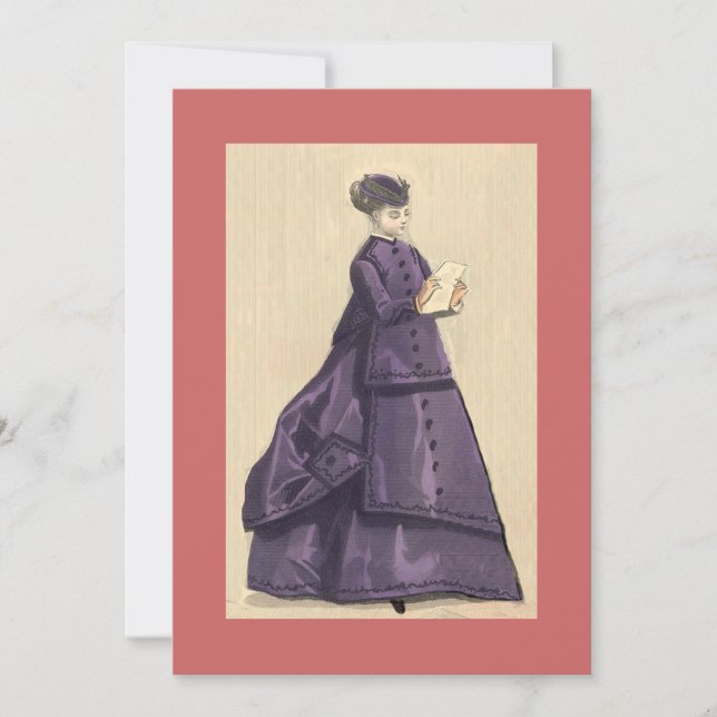 Victorian Dress Invitation (Front)