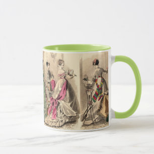 Victorian Dress With Pink Bow Mug