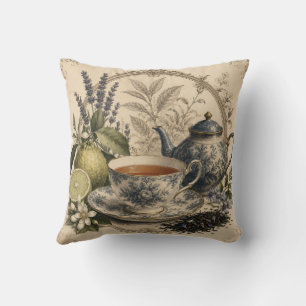 victorian earl grey throw pillow