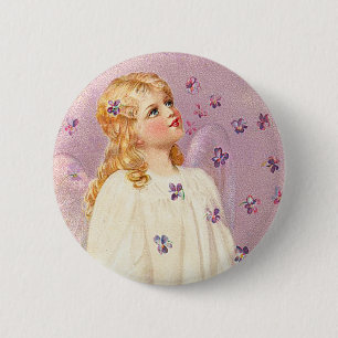 Victorian Easter Angel Button