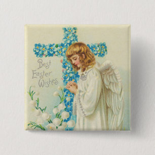 Victorian Easter Angel Button