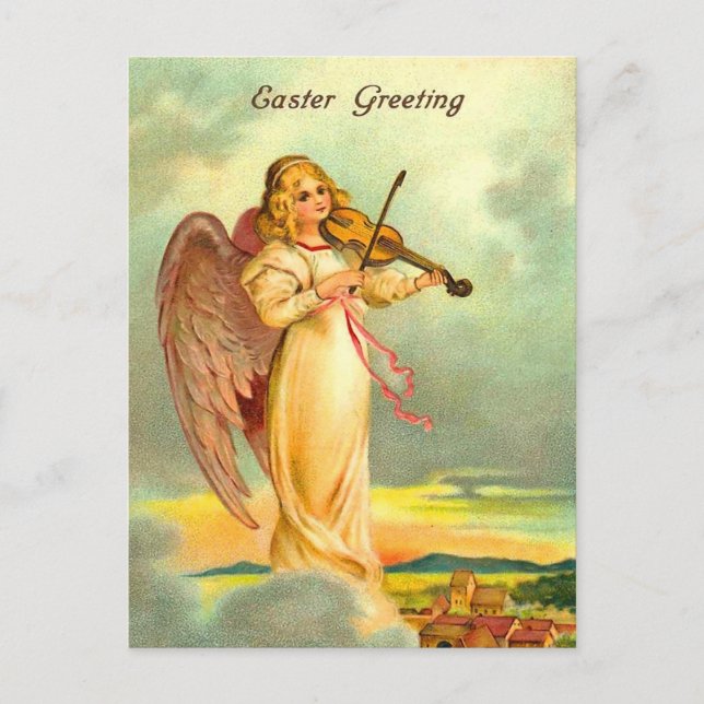 Victorian Easter Angel Postcard (Front)