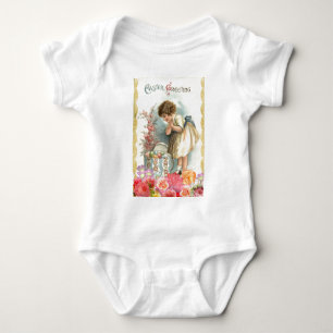 victorian easter eggs baby bodysuit