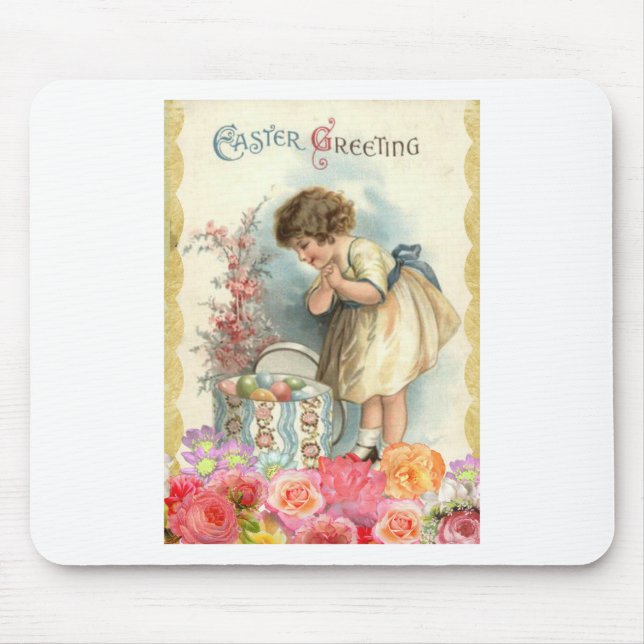 victorian easter eggs mouse pad (Front)