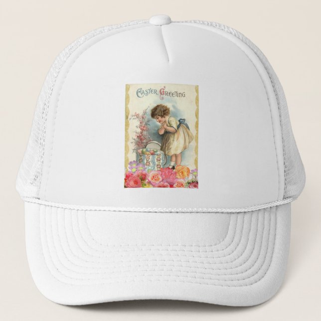 victorian easter eggs trucker hat (Front)