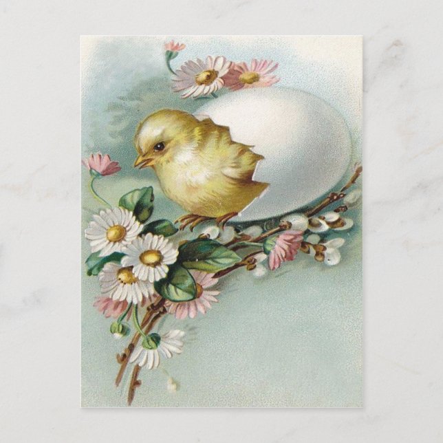 Victorian Easter Ephemera Holiday Postcard (Front)