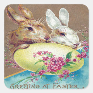 Victorian Easter Square Sticker