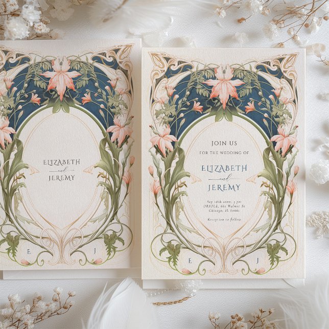 Victorian Elegance Floral Pastel Tones Wedding Invitation (Creator Uploaded)