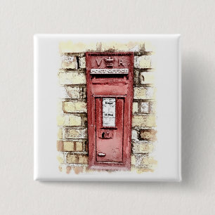 VICTORIAN ENGLAND 15 CM SQUARE BADGE