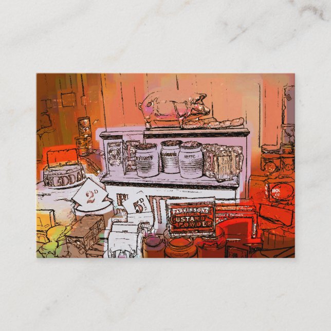 VICTORIAN ENGLAND BUSINESS CARD (Front)