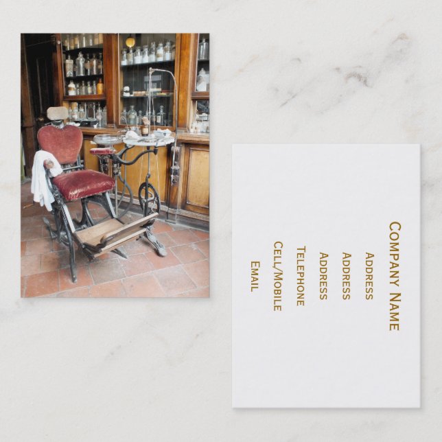 VICTORIAN ENGLAND BUSINESS CARD (Front/Back)