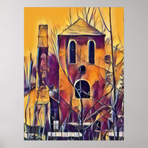 VICTORIAN ENGLAND FUNNY BUILDING PHOTO PRINT