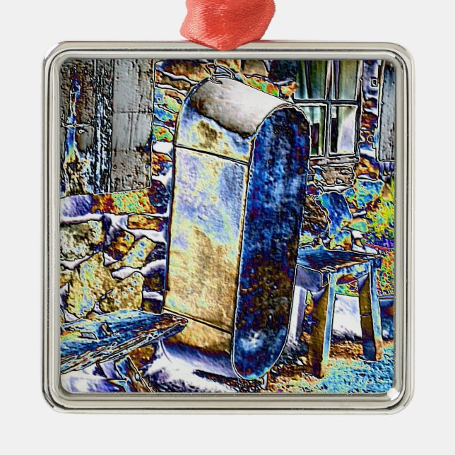 VICTORIAN ENGLAND METAL TREE DECORATION (Front)