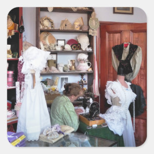 VICTORIAN ENGLAND SQUARE STICKER