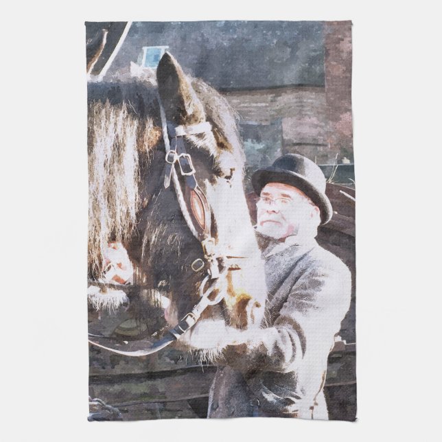 VICTORIAN ENGLAND TEA TOWEL (Vertical)