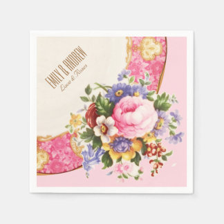 Victorian English Rose Garden Party Napkins
