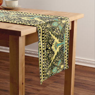 Victorian Era 1870 Art Nouveau Frieze Pattern Short Table Runner