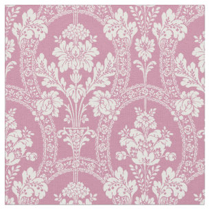 Victorian Era Damask Floral Pattern Fabric