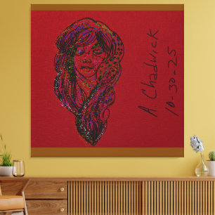 Victorian Era Dreamer Girl Canvas Print