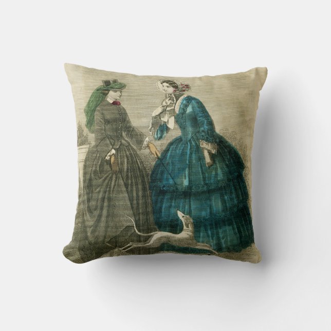 Victorian Era Fashion Cushion (Front)