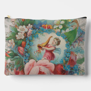 Victorian Era Floral Valentine's Card, Roses, 1879 Accessory Pouch