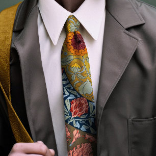 Victorian-Era Hibiscus & Rose Mallow Men's Tie