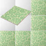 Victorian Era Pomegranate & Floral Chintz Pattern Tile<br><div class="desc">This is a digitally enhanced print of an antique Victorian era 1880 to 1890 pomegranate and floral chintz pattern. You can customise the colours.</div>
