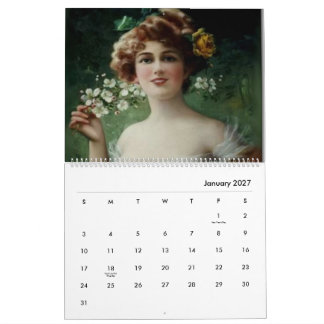 Victorian Era Vintage Paintings Calendar