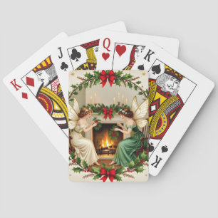 Victorian Fairies Christmas Spirirt Playing Cards