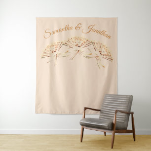 Victorian Fan Wedding Tapestry