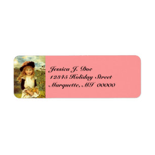 Victorian Fashions Daffodil Return address Label