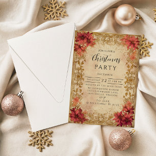 Victorian Festive Christmas Invitation