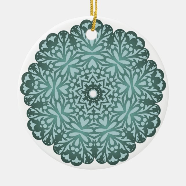 Victorian Filigree Lace Ornament (Front)