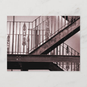 Victorian Fire Escape Postcard