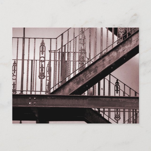 Victorian Fire Escape Postcard (Front)