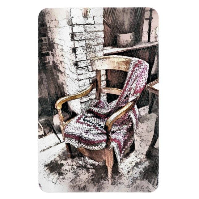 VICTORIAN FIRESIDE CHAIR MAGNET (Vertical)