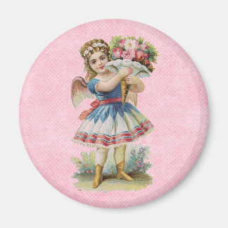 Victorian Floral Angel Magnet